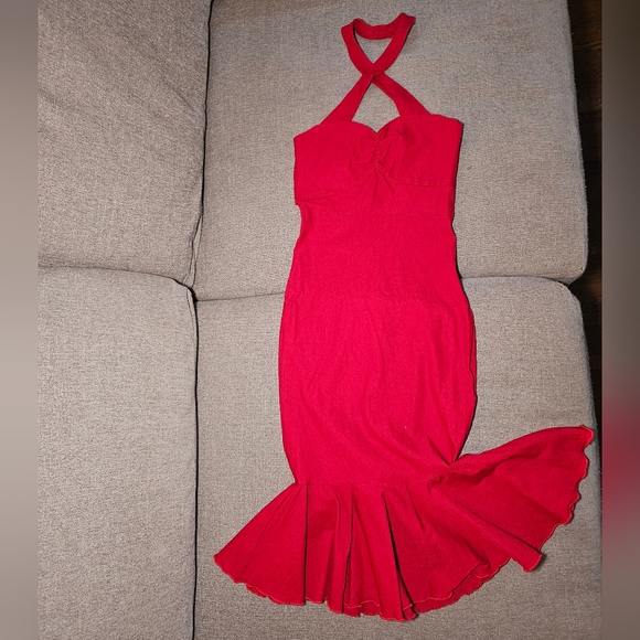 RockSteady Dresses & Skirts - RockSteady Vibrant Red Backless Dress